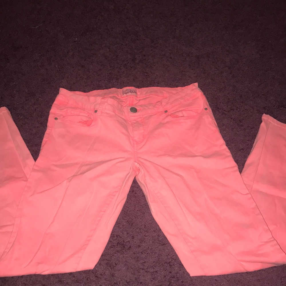 Aeropostale coral jeans